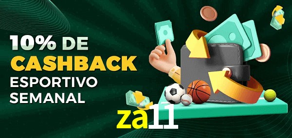 10% de bônus de cashback na za11